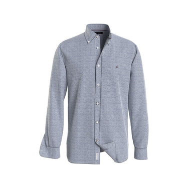 Mw0Mw337760Gy Camisas Tommy Hilfiger Hombre Oxford Basketweave Prt Rf Shirt
